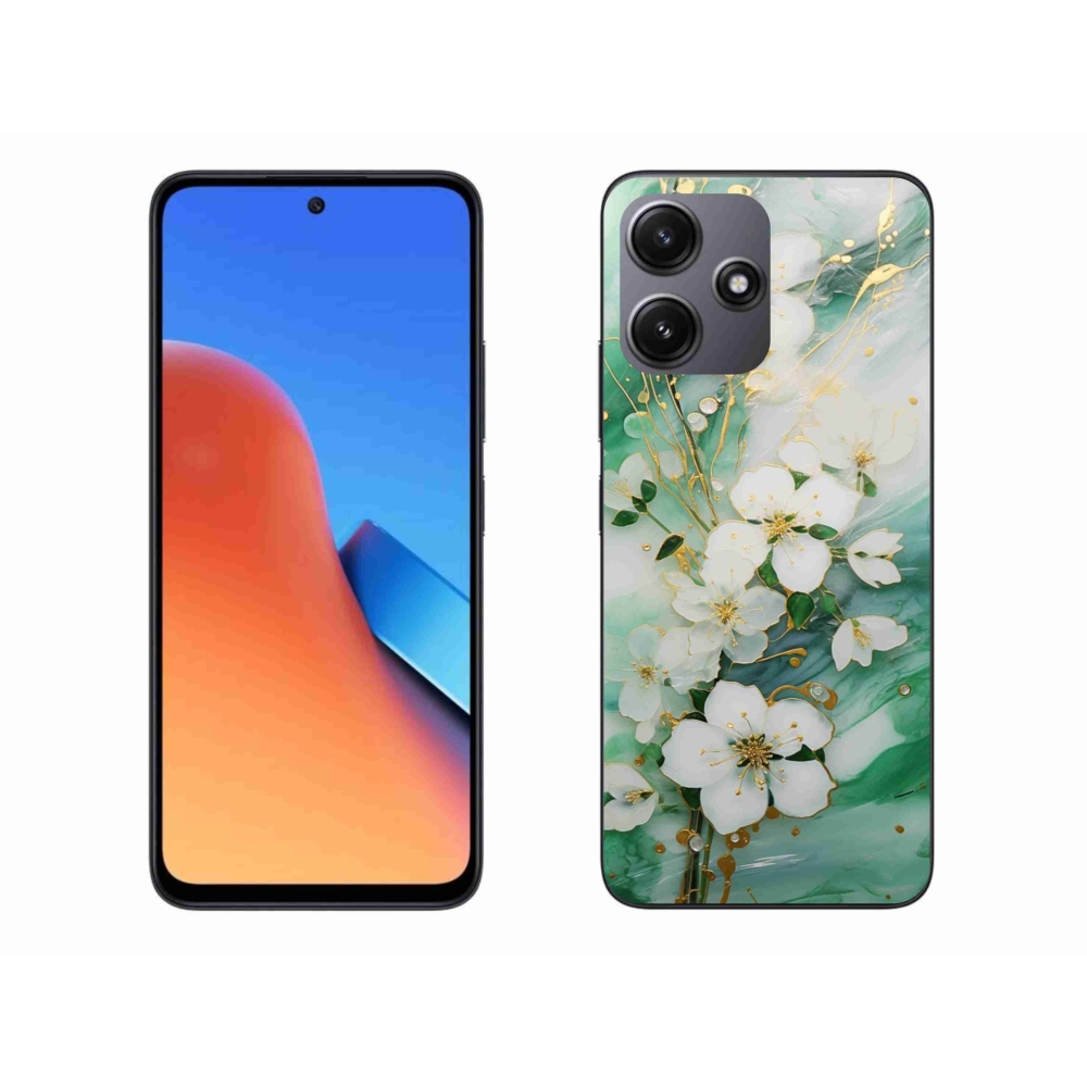 Gelový kryt mmCase na Xiaomi Redmi 12 5G - něžné květy