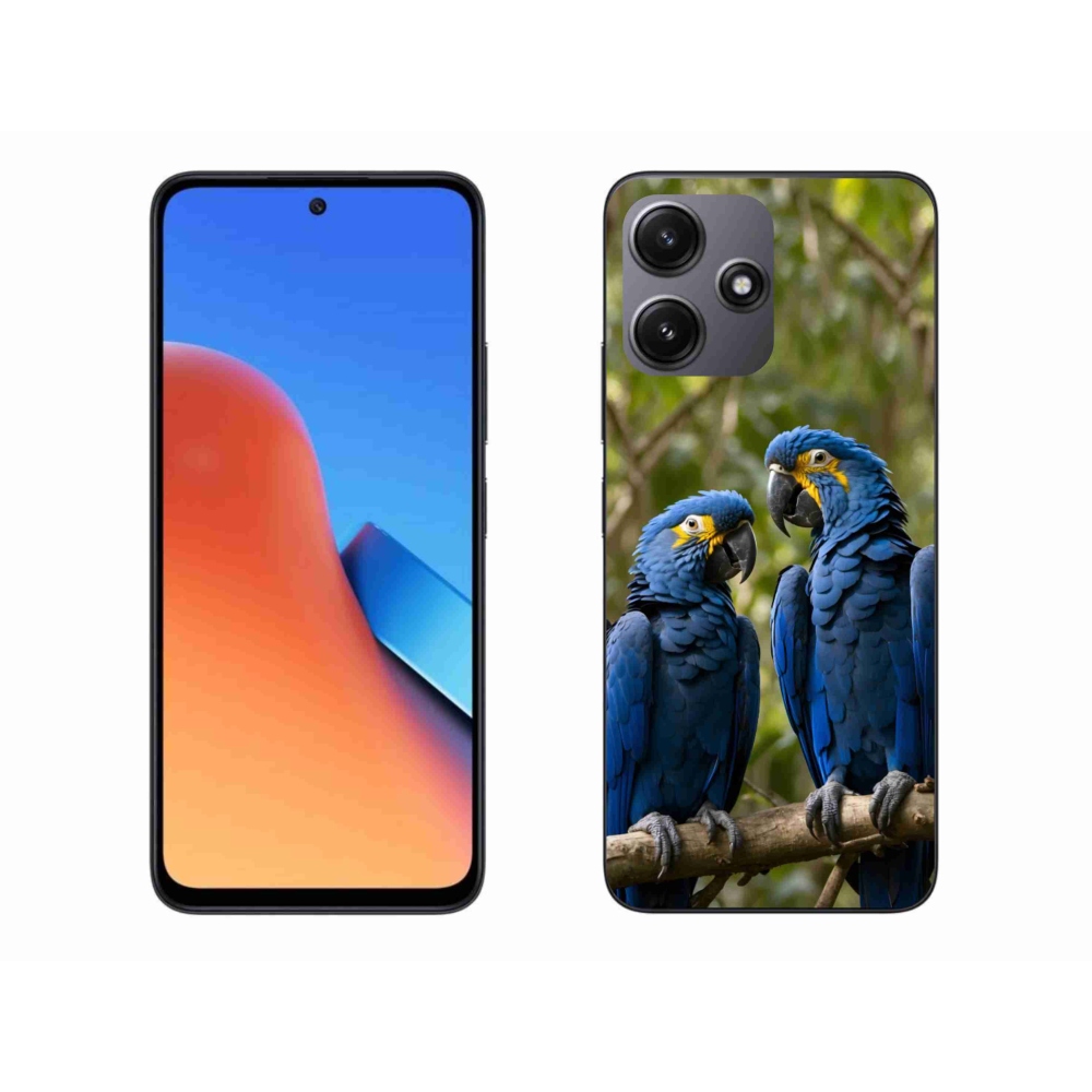 Gelový kryt mmCase na Xiaomi Redmi 12 5G - papouščí duo