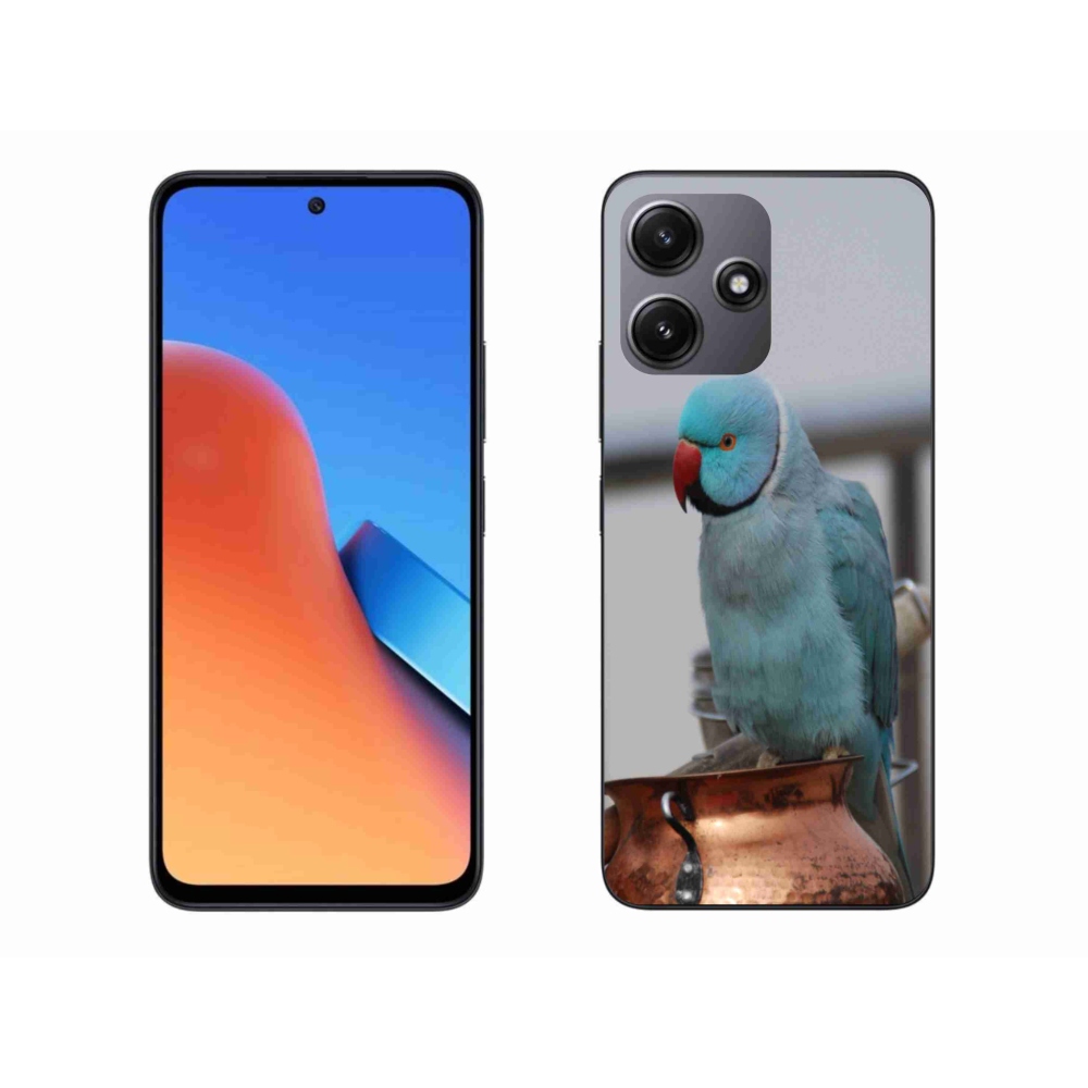 Gelový kryt mmCase na Xiaomi Redmi 12 5G - papoušek alexandr modrý