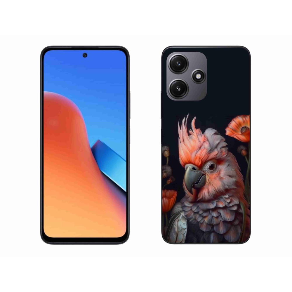Gelový kryt mmCase na Xiaomi Redmi 12 5G - papoušek kakadu v barvách