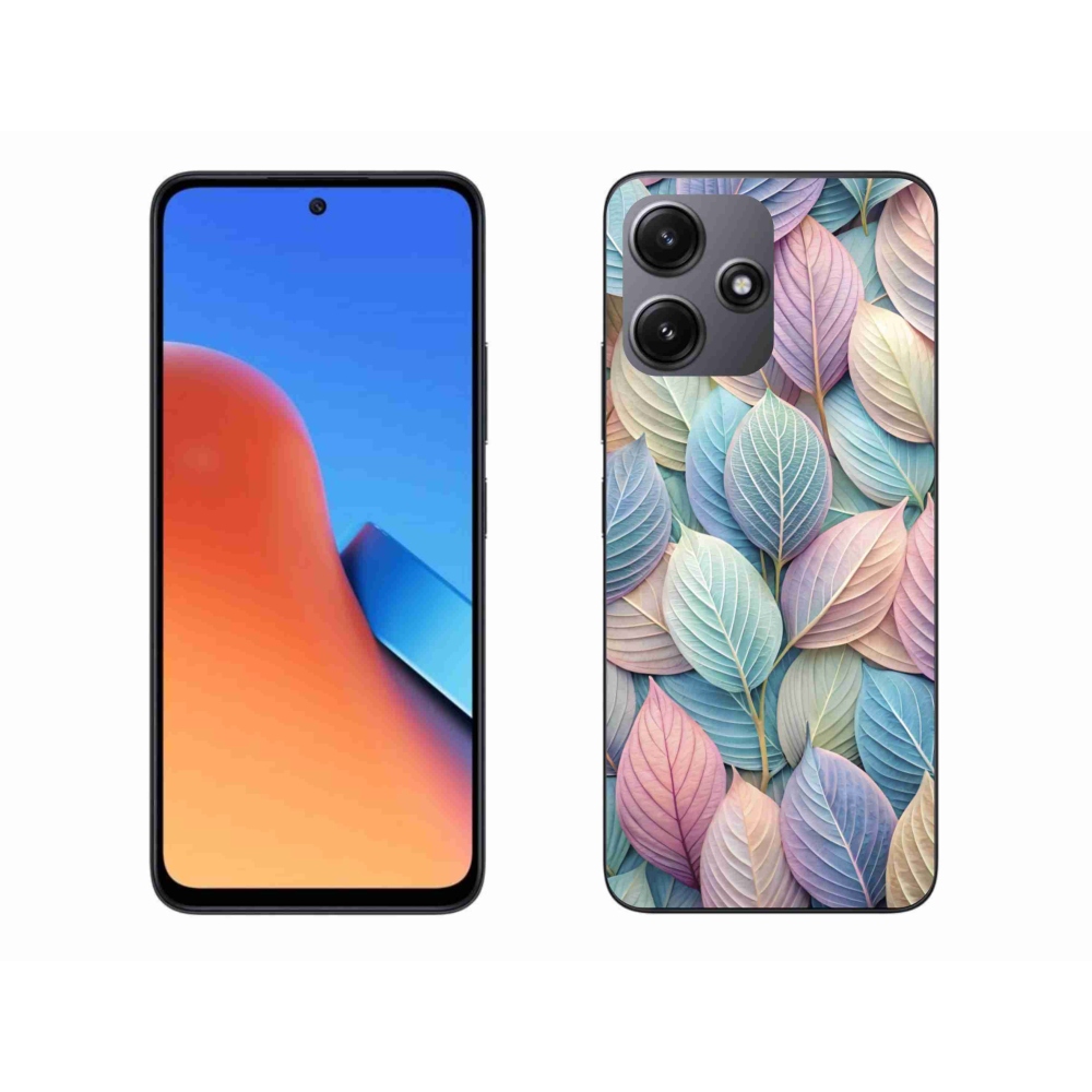 Gelový kryt mmCase na Xiaomi Redmi 12 5G - pastelové listy