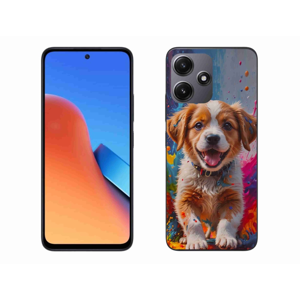 Gelový kryt mmCase na Xiaomi Redmi 12 5G - roztomilé štěně 3