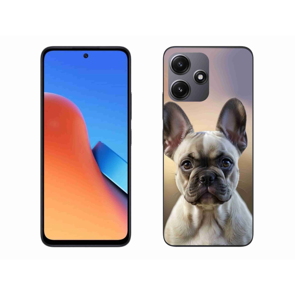 Gelový kryt mmCase na Xiaomi Redmi 12 5G - roztomilý francouzský buldoček