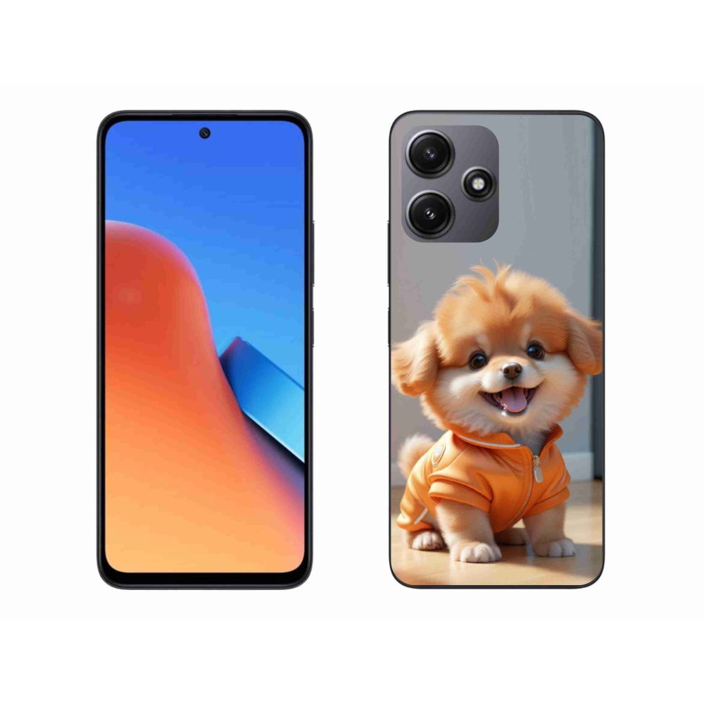 Gelový kryt mmCase na Xiaomi Redmi 12 5G - roztomilý pomeranian v mikině