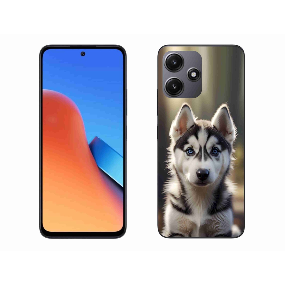 Gelový kryt mmCase na Xiaomi Redmi 12 5G - roztomilý sibiřský husky