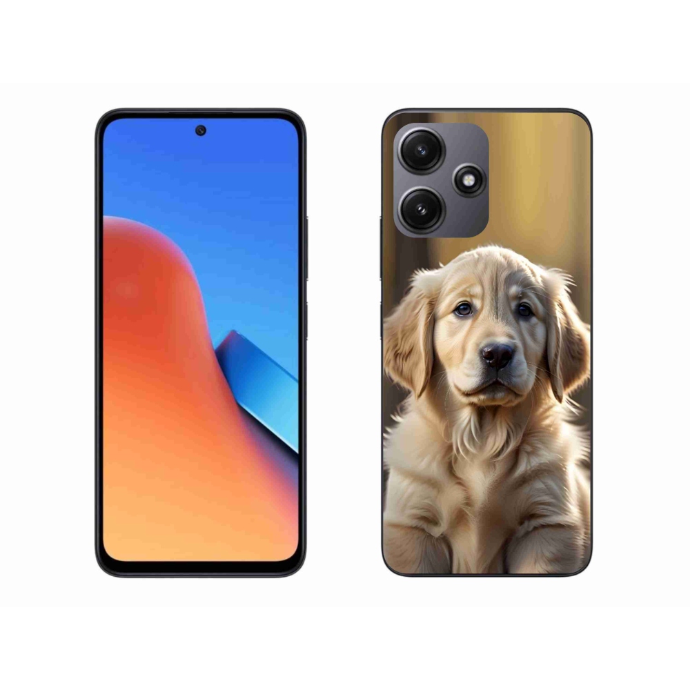 Gelový kryt mmCase na Xiaomi Redmi 12 5G - roztomilý zlatý retrívr