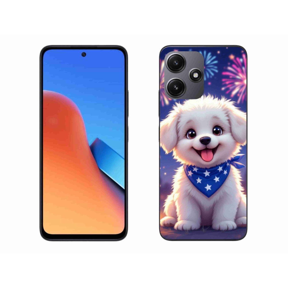 Gelový kryt mmCase na Xiaomi Redmi 12 5G - slavnostní štěně