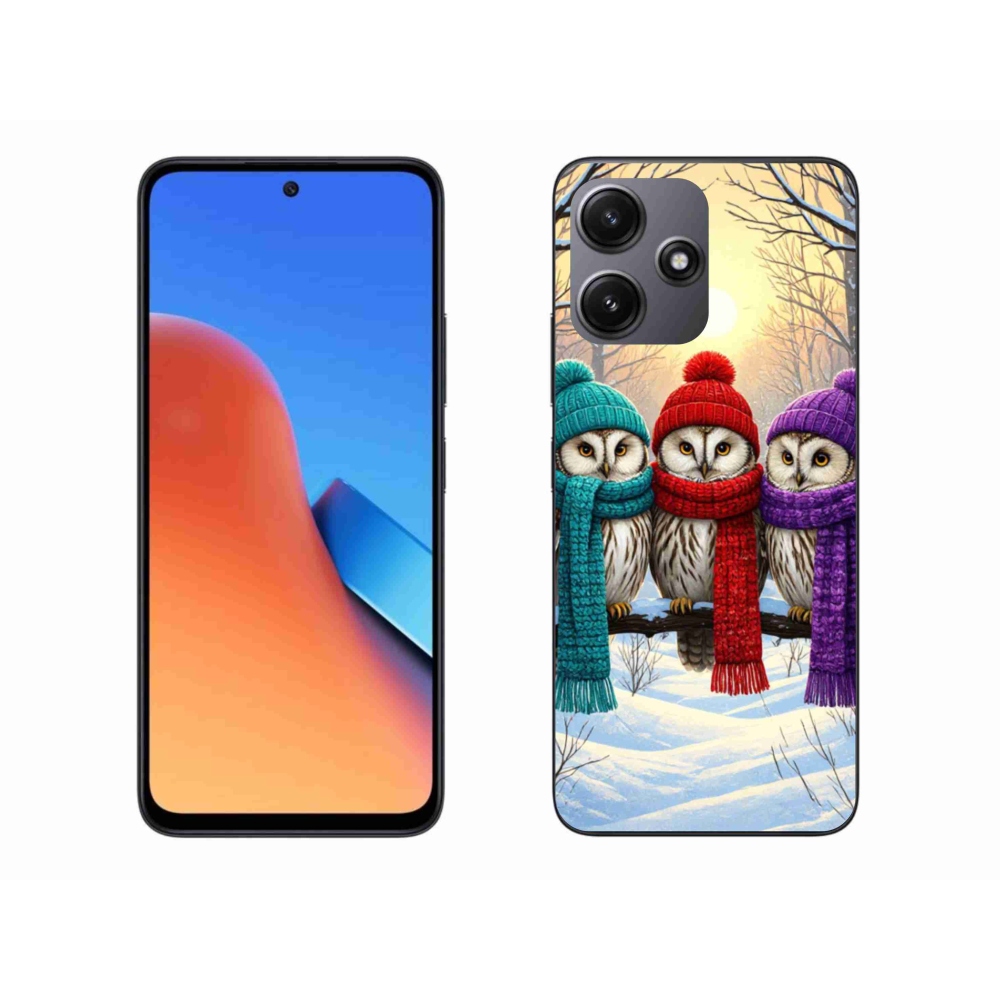 Gelový kryt mmCase na Xiaomi Redmi 12 5G - soví přátelé