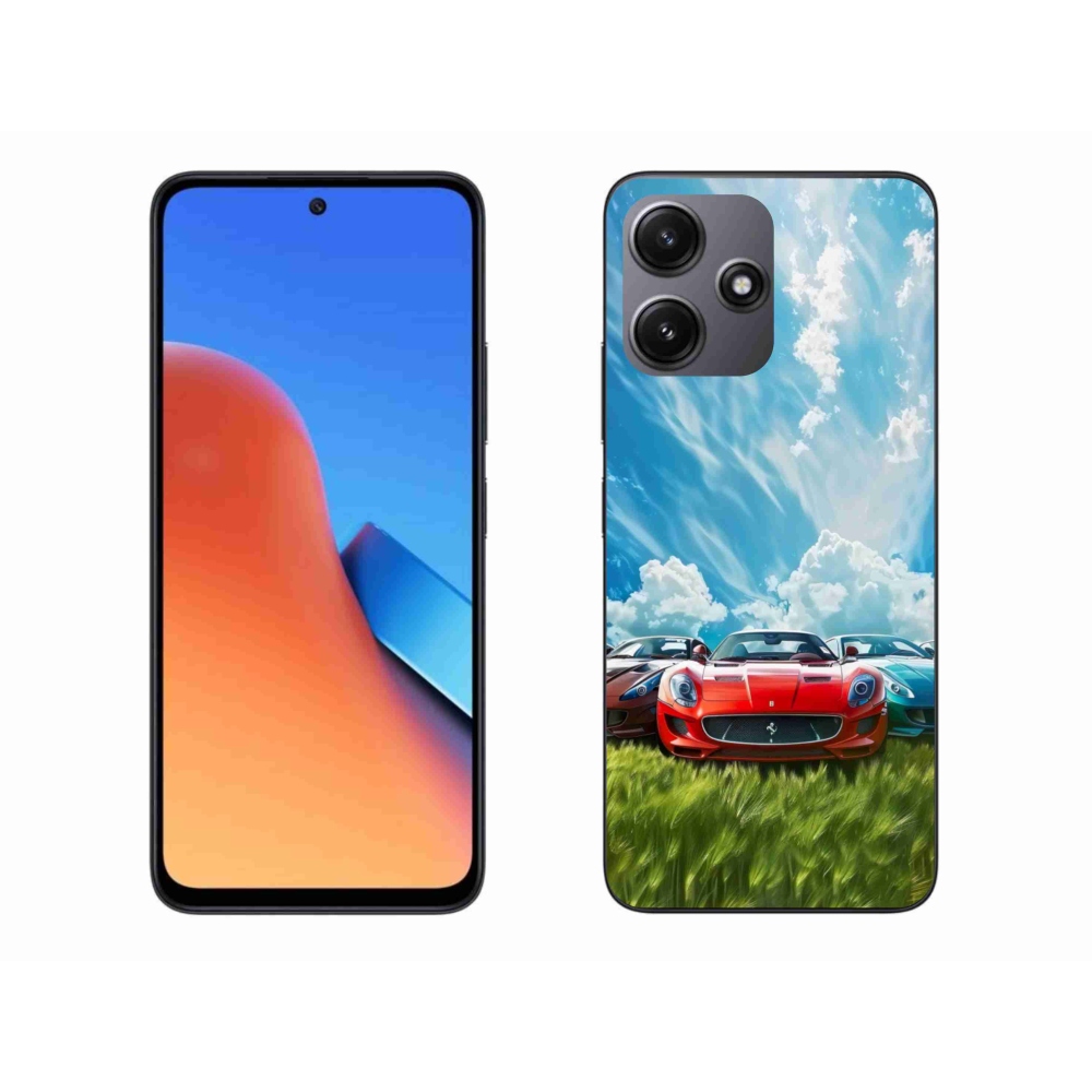 Gelový kryt mmCase na Xiaomi Redmi 12 5G - sportovní vozy