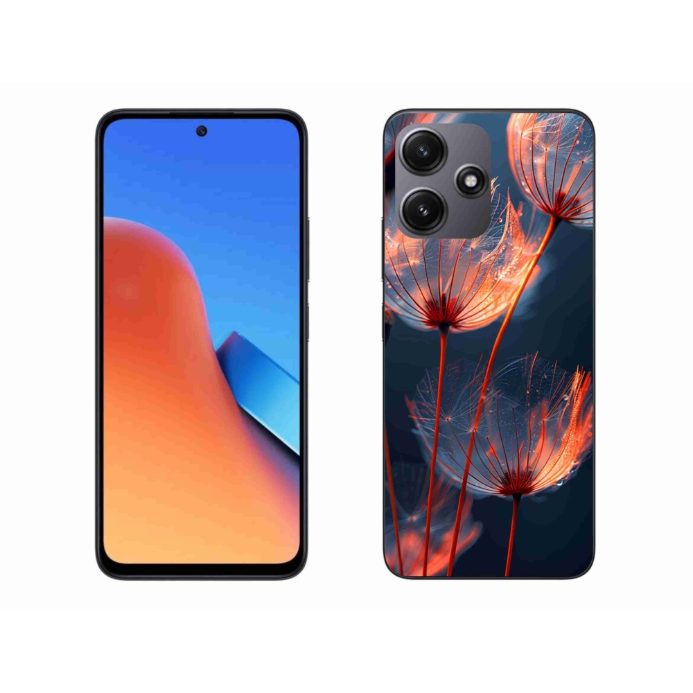 Gelový kryt mmCase na Xiaomi Redmi 12 5G - světélkující chmýří