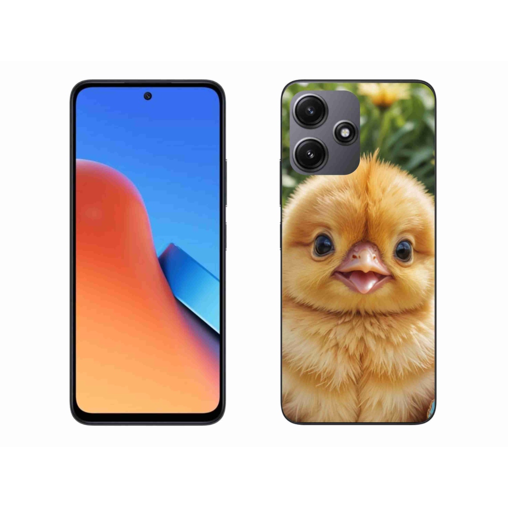 Gelový kryt mmCase na Xiaomi Redmi 12 5G - veselé kuřátko