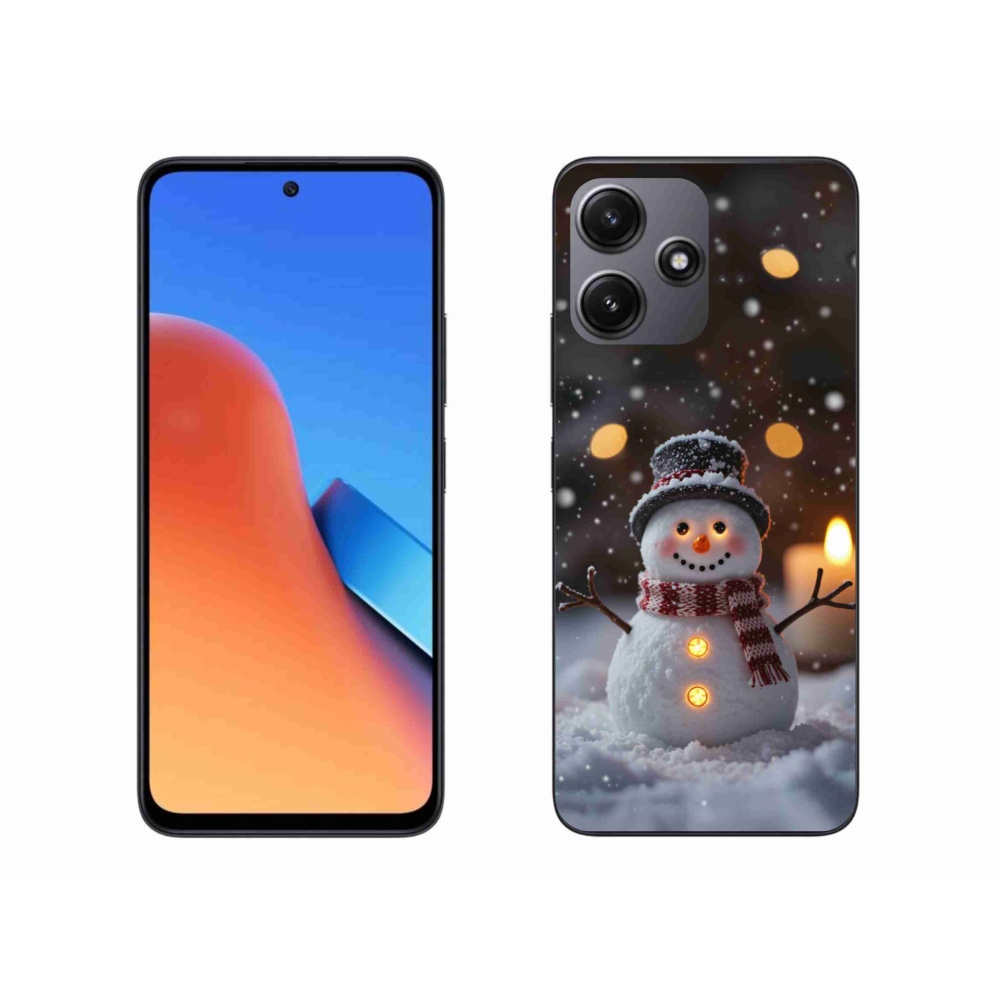 Gelový kryt mmCase na Xiaomi Redmi 12 5G - veselý sněhulák