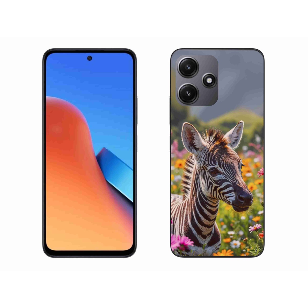 Gelový kryt mmCase na Xiaomi Redmi 12 5G - zebra na louce