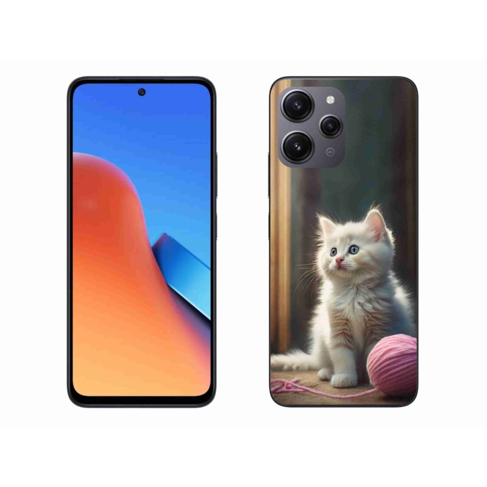 Gelový kryt mmCase na Xiaomi Redmi 12 - bílé kotě 2