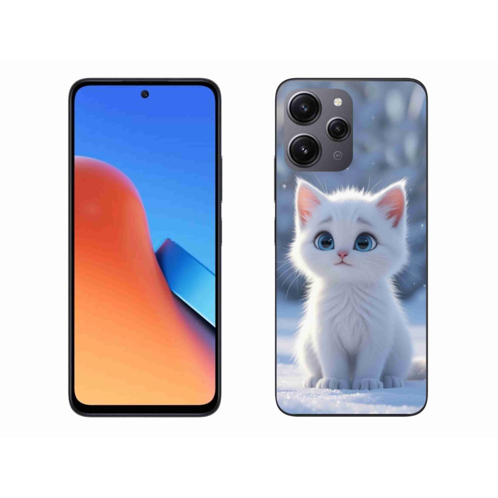 Gelový kryt mmCase na Xiaomi Redmi 12 - bílé kotě 3