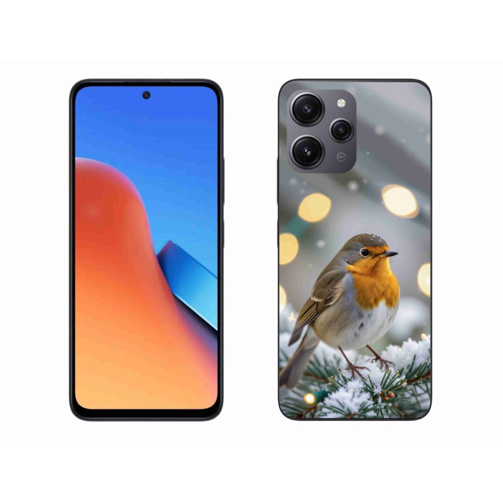 Gelový kryt mmCase na Xiaomi Redmi 12 - červenka v zimě