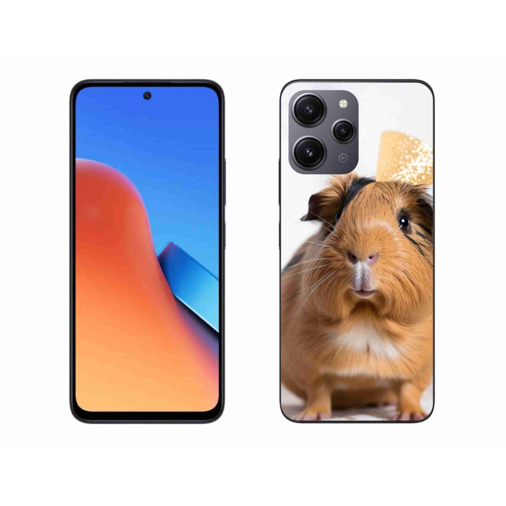 Gelový kryt mmCase na Xiaomi Redmi 12 - hnědé morče