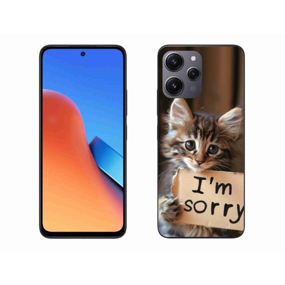 Gelový kryt mmCase na Xiaomi Redmi 12 - kočíčí omluva