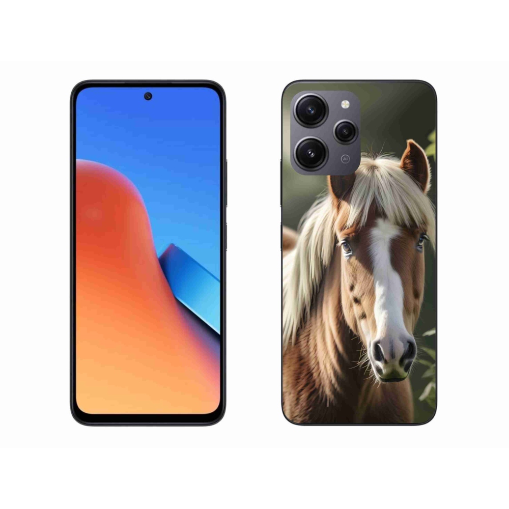 Gelový kryt mmCase na Xiaomi Redmi 12 - kůň se světlou hřívou