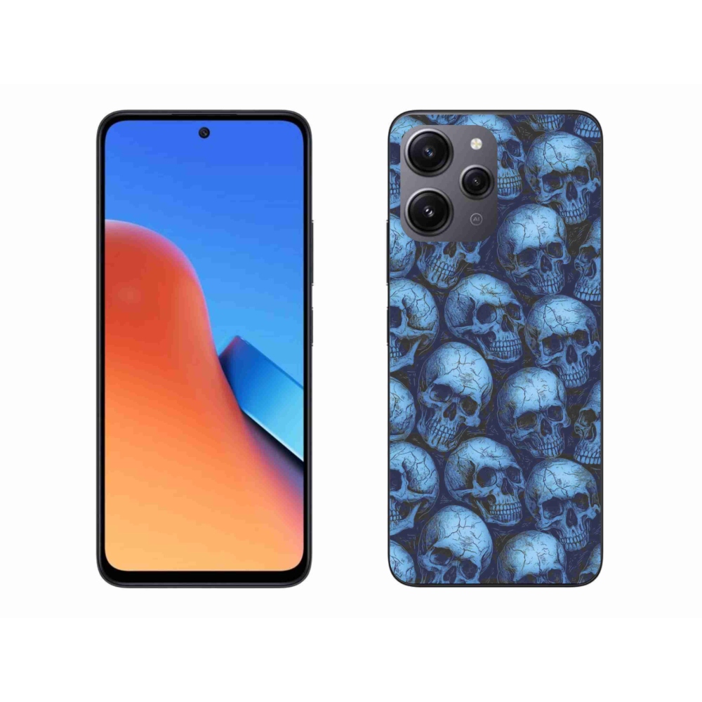 Gelový kryt mmCase na Xiaomi Redmi 12 - lebky