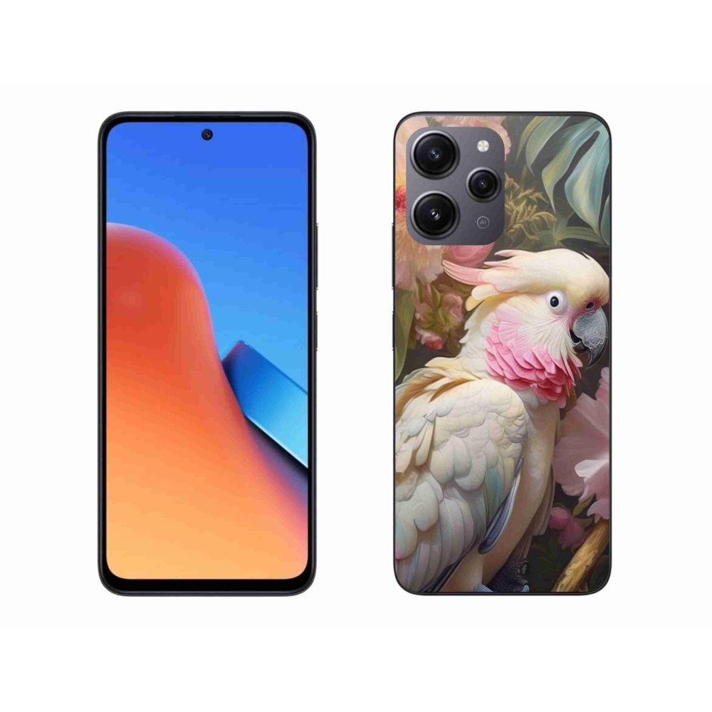 Gelový kryt mmCase na Xiaomi Redmi 12 - papoušek kakadu růžový 2