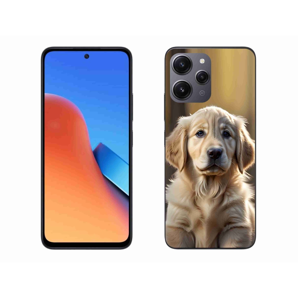 Gelový kryt mmCase na Xiaomi Redmi 12 - roztomilý zlatý retrívr