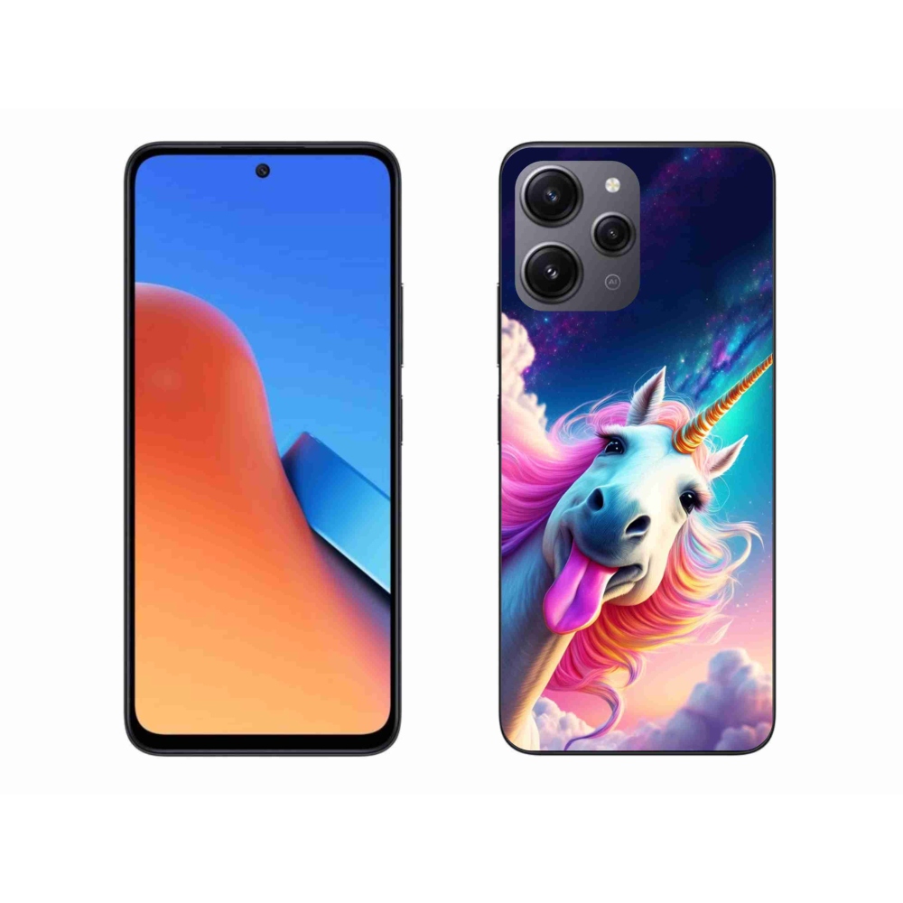 Gelový kryt mmCase na Xiaomi Redmi 12 - šílený jednorožec