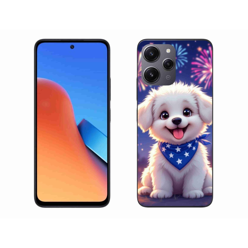 Gelový kryt mmCase na Xiaomi Redmi 12 - slavnostní štěně