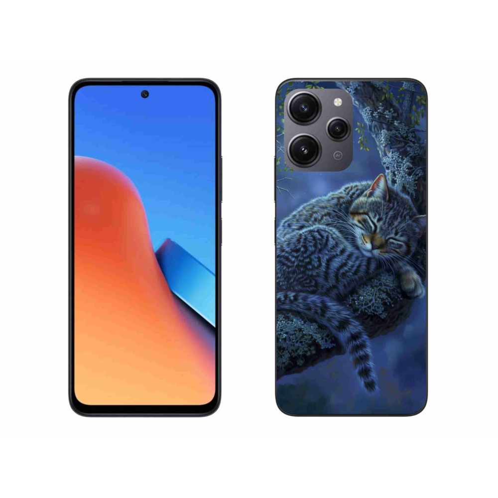 Gelový kryt mmCase na Xiaomi Redmi 12 - spící kočka