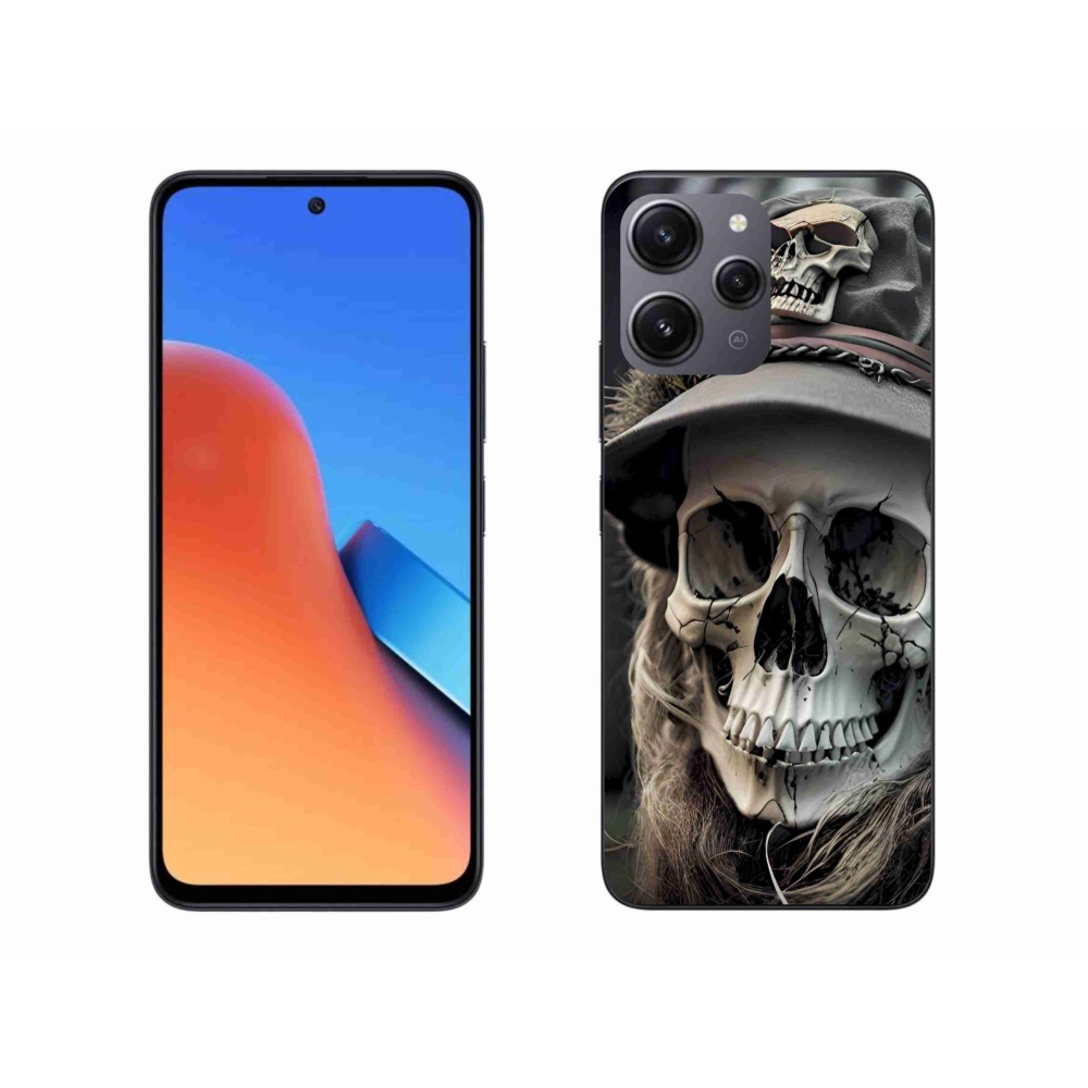 Gelový kryt mmCase na Xiaomi Redmi 12 - temná lebka