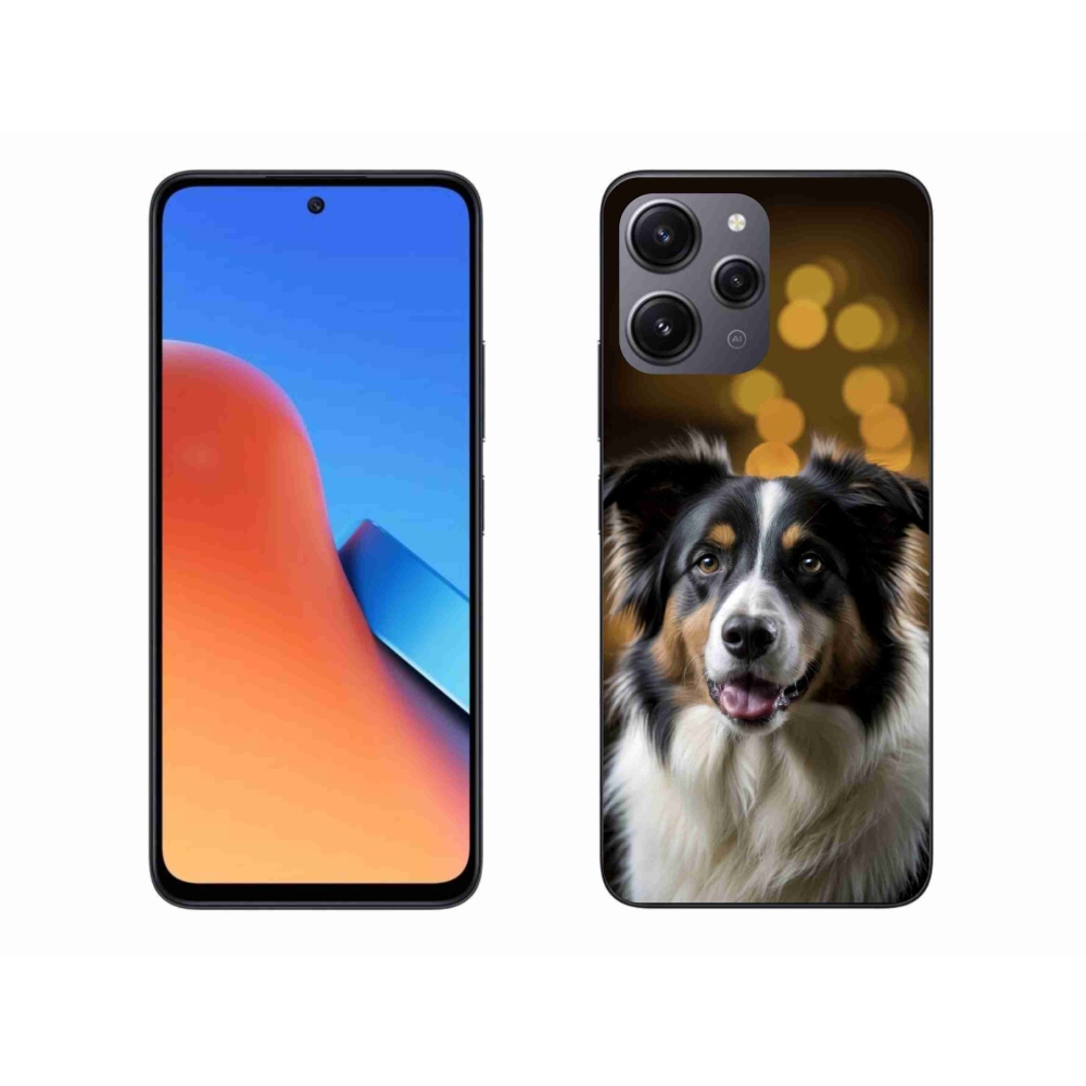 Gelový kryt mmCase na Xiaomi Redmi 12 - usměvavý australský ovčák