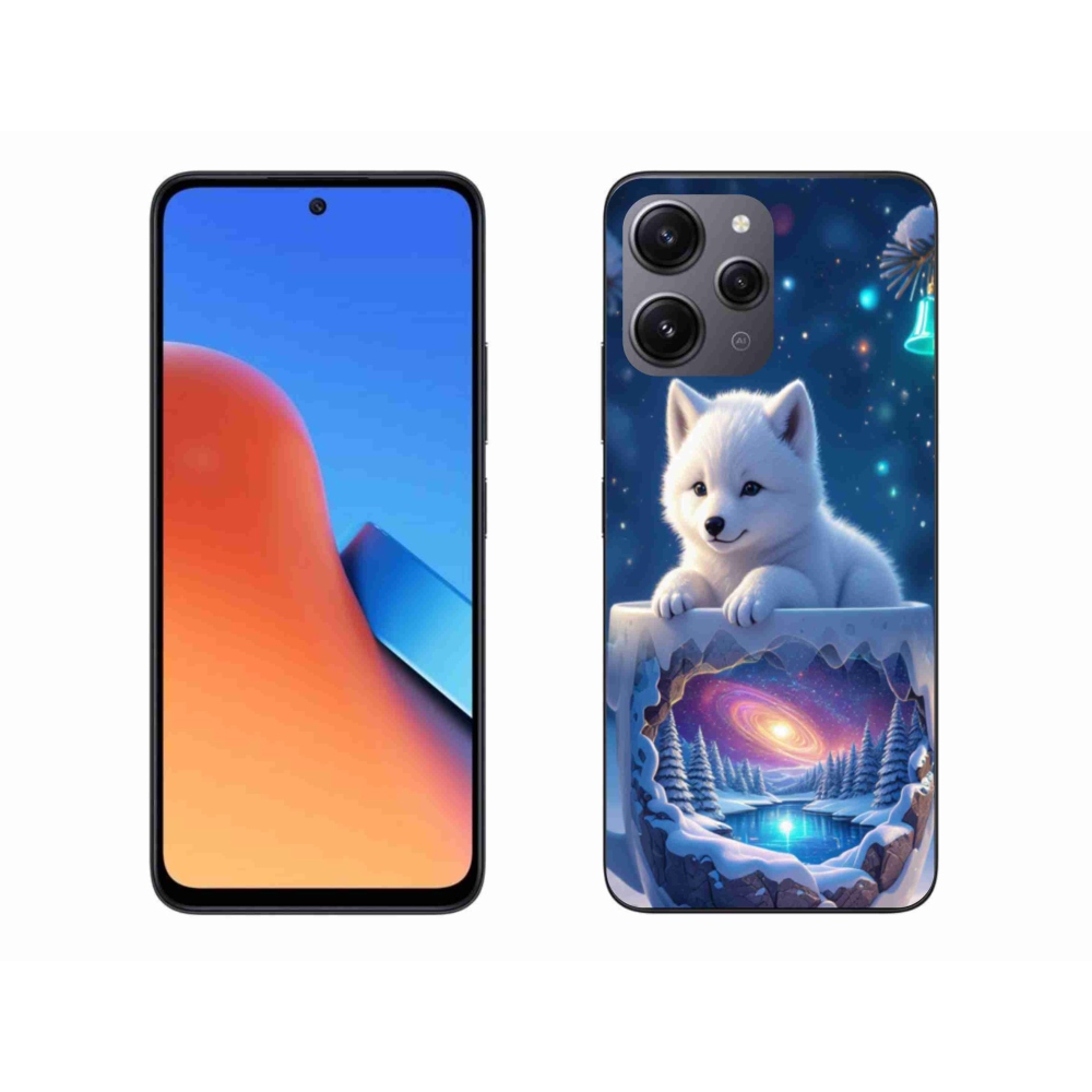 Gelový kryt mmCase na Xiaomi Redmi 12 - vánoční štěně