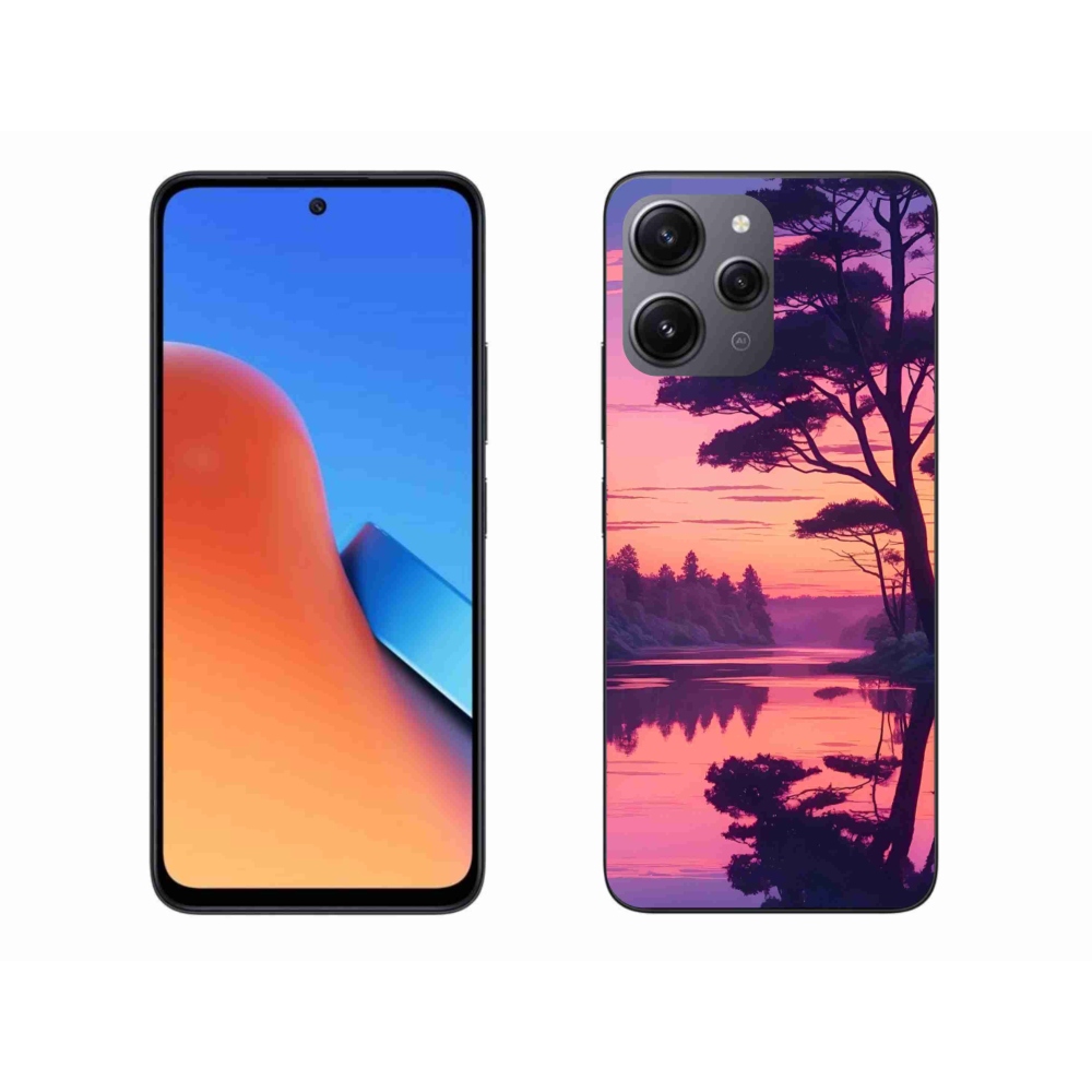 Gelový kryt mmCase na Xiaomi Redmi 12 - západ slunce nad jezerem
