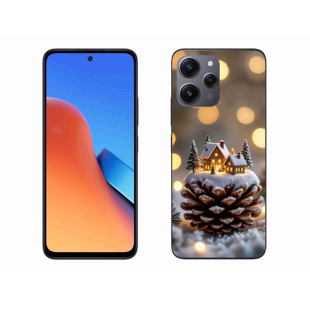 Gelový kryt mmCase na Xiaomi Redmi 12 - zimní vesnička