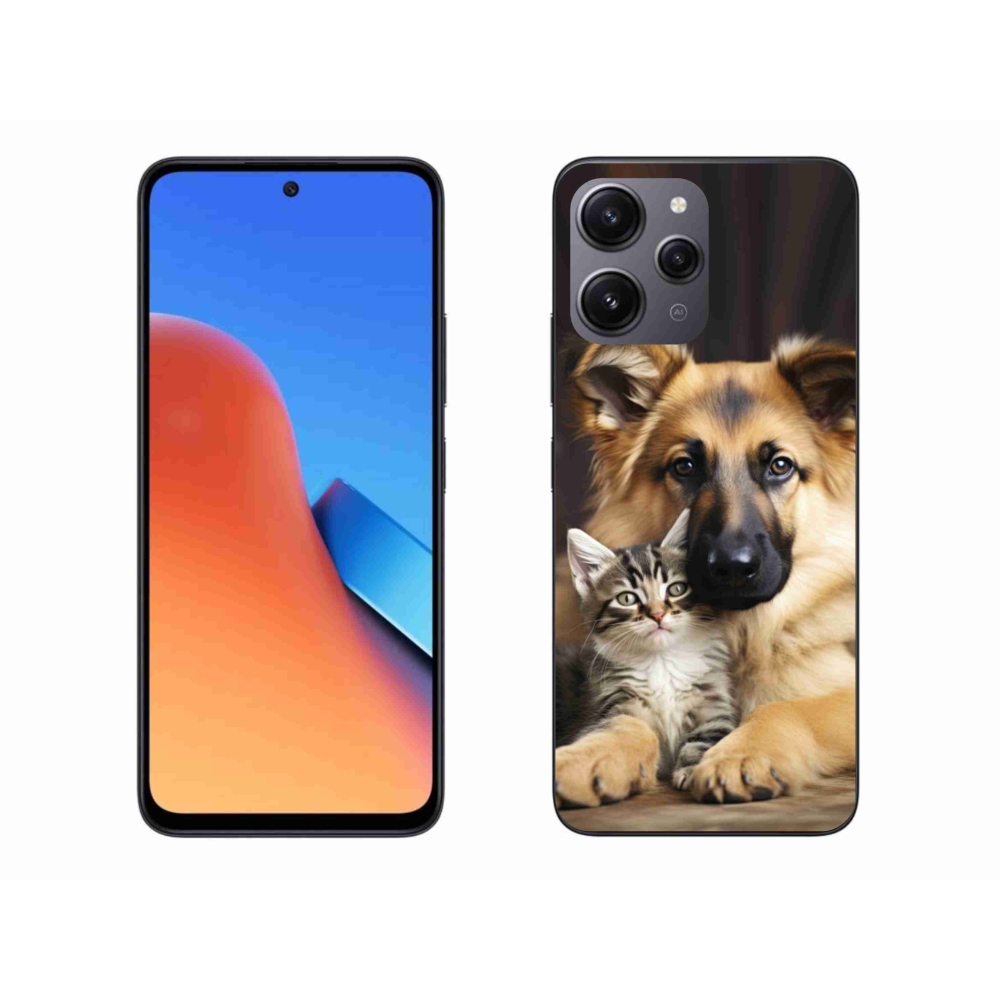 Gelový kryt mmCase na Xiaomi Redmi 12 - zvířecí přátelství