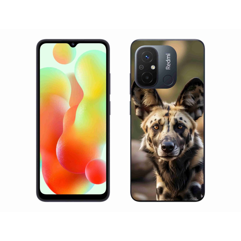 Gelový kryt mmCase na Xiaomi Redmi 12C - africký divoký pes