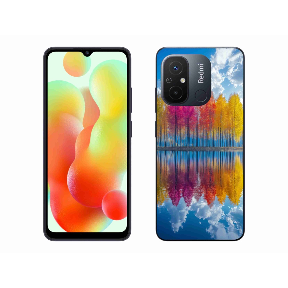 Gelový kryt mmCase na Xiaomi Redmi 12C - barevné stromy