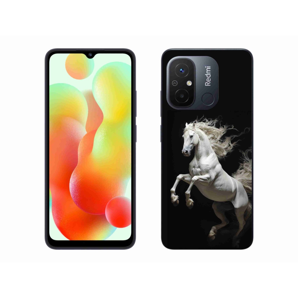 Gelový kryt mmCase na Xiaomi Redmi 12C - bílý kůň 4