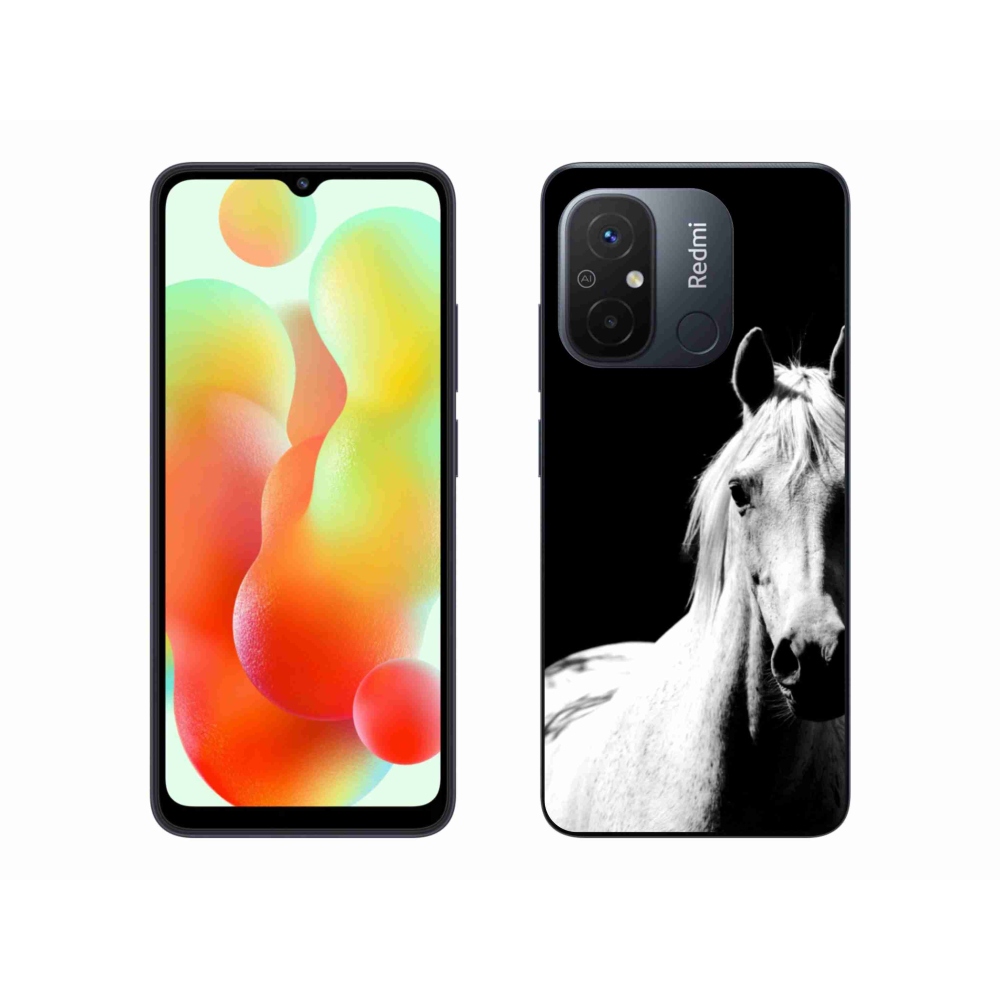 Gelový kryt mmCase na Xiaomi Redmi 12C - bílý kůň 5