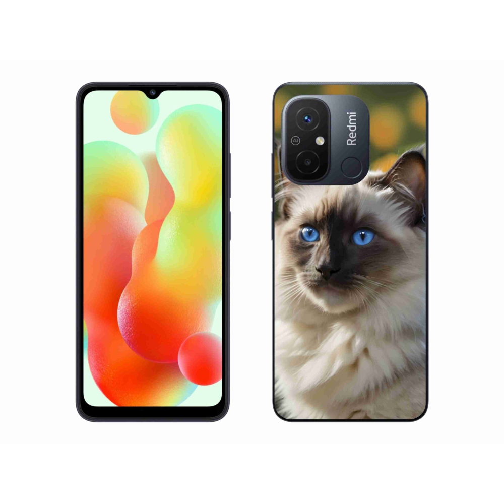 Gelový kryt mmCase na Xiaomi Redmi 12C - bílý ragdoll