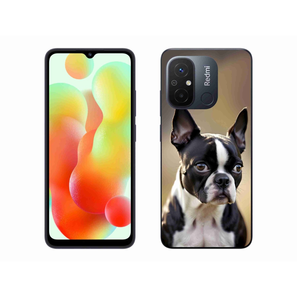 Gelový kryt mmCase na Xiaomi Redmi 12C - bostonský teriér