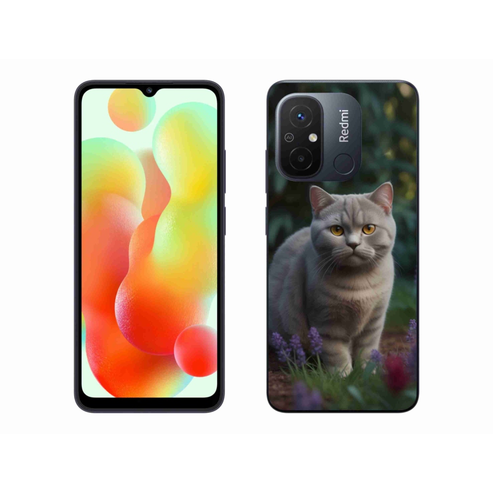 Gelový kryt mmCase na Xiaomi Redmi 12C - britská kočka