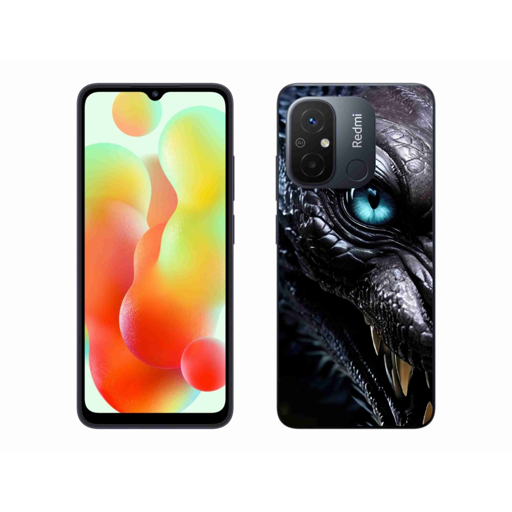 Gelový kryt mmCase na Xiaomi Redmi 12C - dračí pohled