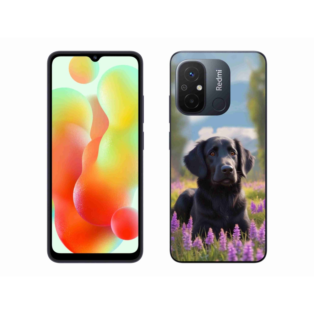 Gelový kryt mmCase na Xiaomi Redmi 12C - elegantní černý retrívr
