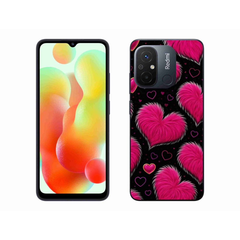 Gelový kryt mmCase na Xiaomi Redmi 12C - hebká srdce