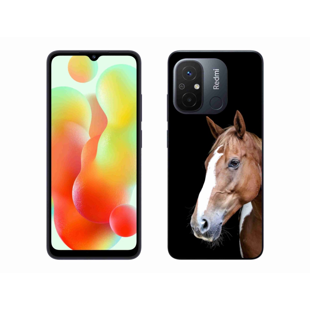 Gelový kryt mmCase na Xiaomi Redmi 12C - hnědý kůň 3