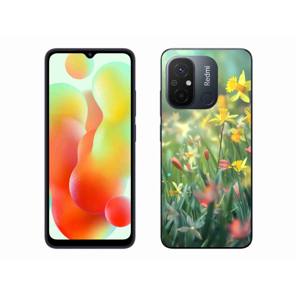 Gelový kryt mmCase na Xiaomi Redmi 12C - jarní květy