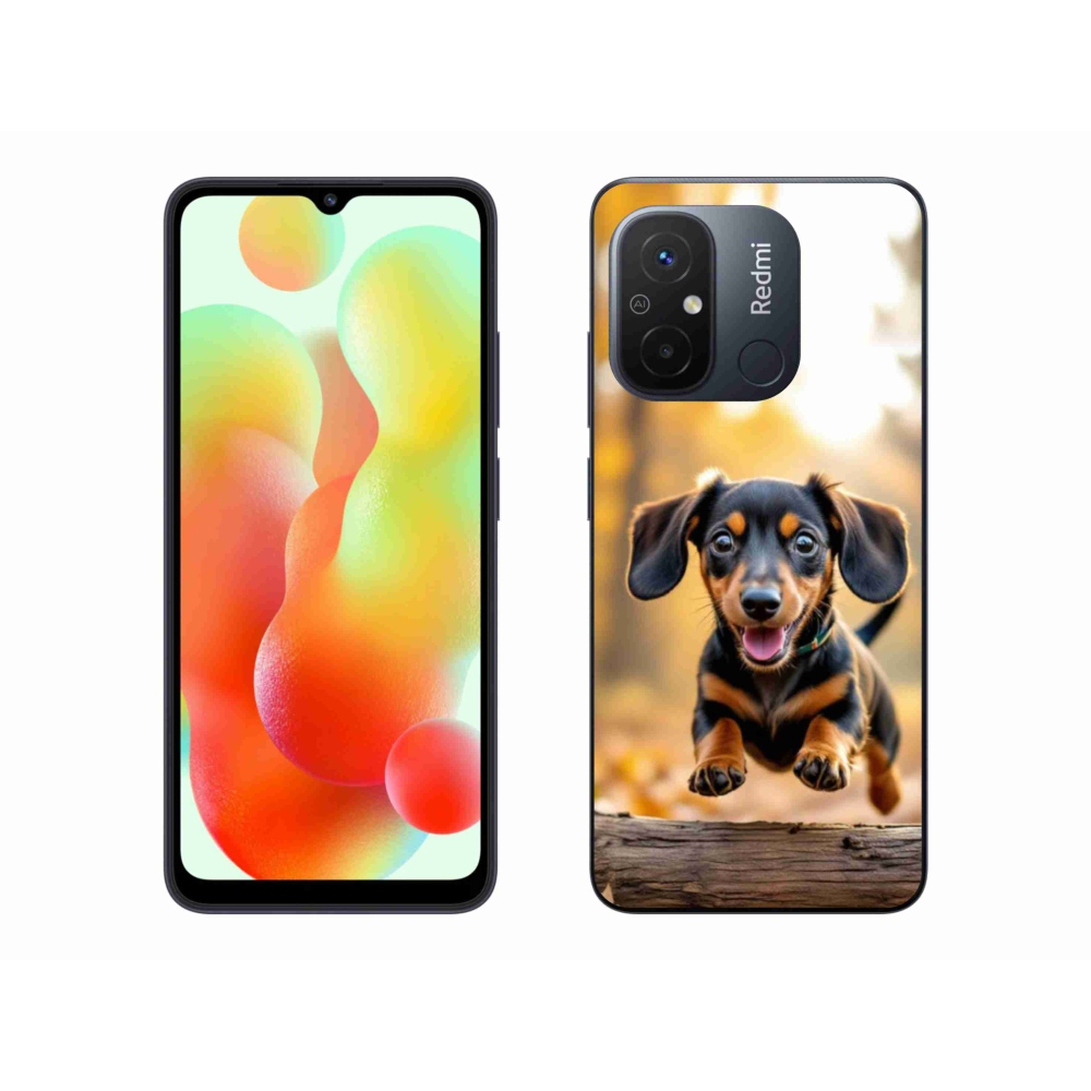 Gelový kryt mmCase na Xiaomi Redmi 12C - jezevčík 2