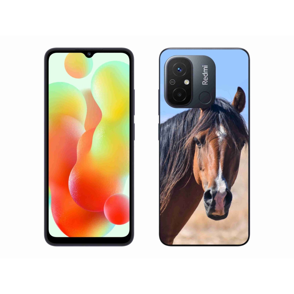 Gelový kryt mmCase na Xiaomi Redmi 12C - klidný kůň