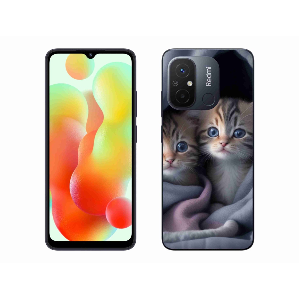 Gelový kryt mmCase na Xiaomi Redmi 12C - kočičí duo 2